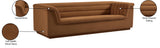 Cascade Boucle Fabric Sofa - Modern Elegance with Curved Arms and Deep Channel Tufting for Comfort