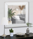 Square Devon Mirror in White