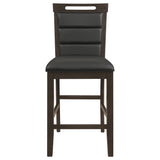 Prentiss Upholstered Counter Chair Cappuccino (Set of 2)