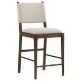 Ottowa Upholstered Counter Side Chair Brown (Set of 2)