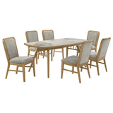 Croyden 7-Piece Rectangular Dining Set – Weathered Natural