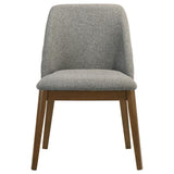 Franklin Upholstered Dining Side Chair Grey (Set of 2)