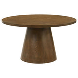 Franklin 5-Piece 54-Inch Round Dining Table Set Dark Brown