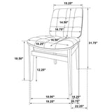 Hamlyn 5-Piece Round Wood Dining Set Cream and Natural Oak