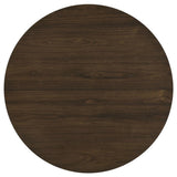 Hamlyn 5-Piece Round Wood Dining Set Wheat and Walnut