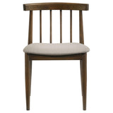 Hamlyn 5-Piece Round Wood Dining Set Wheat and Walnut