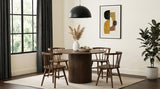 Hamlyn 47-inch Round Wood Dining Room Table Walnut