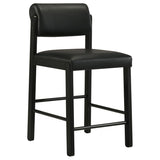 Hamlyn 5-Piece Round Wood Counter Height Dining Set Black