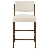 Hamlyn 5-piece Round Wood Counter Height Dining Set Cream and Walnut