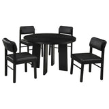 Strouse 5-Piece Dining Set – Black
