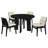 Strouse 5-piece Dining Setn - Cream and Black