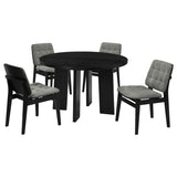 Strouse 5-Piece Dining Set – Grey and Black