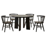 Strouse 5-Piece Dining Set – Black