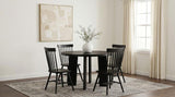 Strouse 5-Piece Dining Set – Black