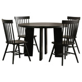 Strouse 5-Piece Dining Set – Black