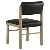Strouse 5-Piece Dining Set – Black and Natural Oak