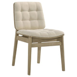 Strouse 5-Piece Dining Set – Cream and Natural Oak