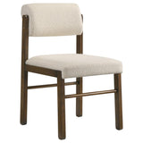 Strouse 5-Piece Dining Set Cream and Walnut