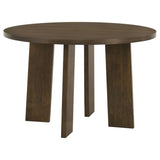 Strouse 5-Piece Dining Set Black and Walnut