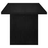 Decker 7-Piece 82-Inch Rectangular Dining Set Cream and Black