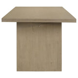 Decker 7-Piece 82-Inch Rectangular Dining Set – Cream and Natural Oak