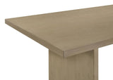 Decker 7-Piece 82-Inch Rectangular Dining Set – Cream and Natural Oak