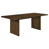 Decker 7-Piece 82-Inch Rectangular Dining Set Black and Walnut