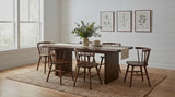 Decker 7-Piece 82-Inch Rectangular Dining Set Walnut