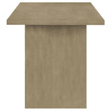 Decker 7-Piece 70-Inch Rectangular Counter Height Dining Set Black and Natural Oak