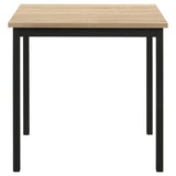 Garza Space Saving Rectangular Dining Table Greige Oak