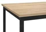 Garza 5-Piece Rectangular Dining Table Set Greige Oak