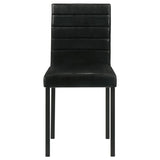 Garza Upholstered Dining Side Chair Black (Set of 4)