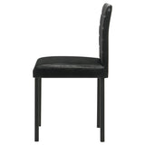 Garza Upholstered Dining Side Chair Black (Set of 4)