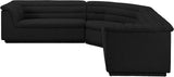 Cascade Modular Sectional - Sleek Curved Arms & Deep Channel Tufting for Ultimate Comfort & Style