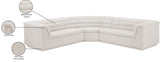 Cascade Modular Sectional - Sleek Curved Arms & Deep Channel Tufting for Ultimate Comfort & Style
