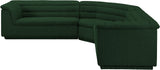 Cascade Modular Sectional - Sleek Curved Arms & Deep Channel Tufting for Ultimate Comfort & Style