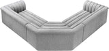 Cascade Modular Sectional - Sleek Curved Arms & Deep Channel Tufting for Ultimate Comfort & Style