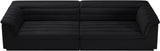 Cascade Modular Sofa - Elegant Curved Design with Deep Channel Tufting for Ultimate Comfort and Style