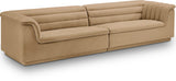 Cascade Modular Sofa - Elegant Curved Design with Deep Channel Tufting for Ultimate Comfort and Style