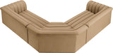 Cascade Modular Sectional - Sleek Curved Arms & Deep Channel Tufting for Ultimate Comfort & Style
