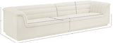 Cascade Modular Sofa - Elegant Curved Design with Deep Channel Tufting for Ultimate Comfort and Style