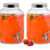 Kook 1 Gallon Glass Drink Dispenser with Spigot