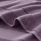 Turkish Cotton 6-Piece Bathroom Towel Set, Purple