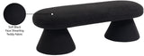 Drum Stylish Faux Shearling Teddy Fabric Bench – Contemporary Comfort for Any Room Décor Upgrade