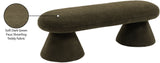 Drum Stylish Faux Shearling Teddy Fabric Bench – Contemporary Comfort for Any Room Décor Upgrade