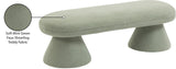 Drum Stylish Faux Shearling Teddy Fabric Bench – Contemporary Comfort for Any Room Décor Upgrade