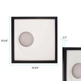 Dimensional Paper Circle Shadowbox Art