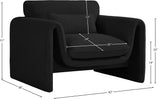 Stylus Boucle Fabric Upholstered Chair