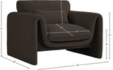 Stylus Boucle Fabric Upholstered Chair