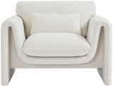 Stylus Boucle Fabric Upholstered Chair